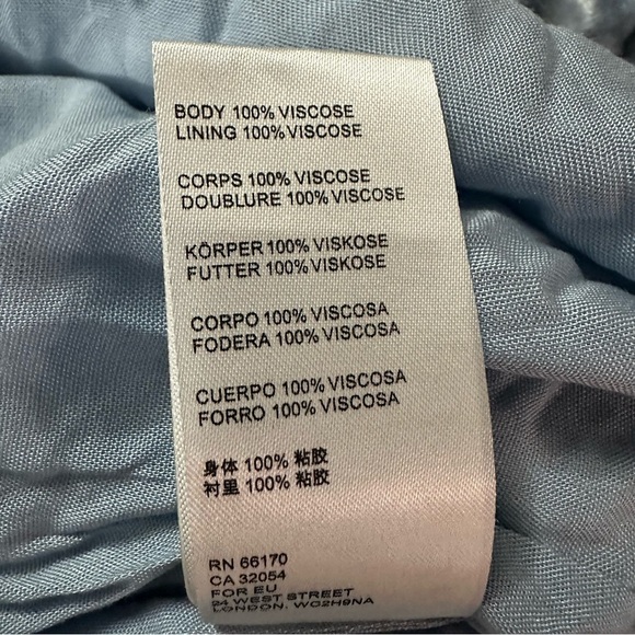 NWT FREE PEOPLE Velvet Mini Dress Light Blue Size 10 - Picture 15 of 16